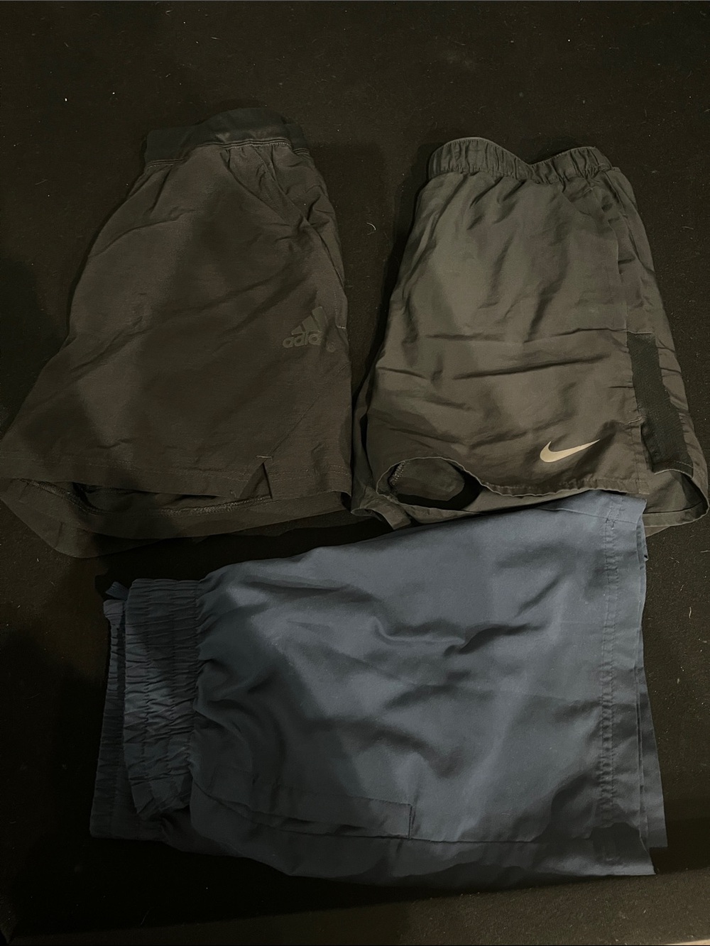 2 Adidas and 1 Nike men’s shorts